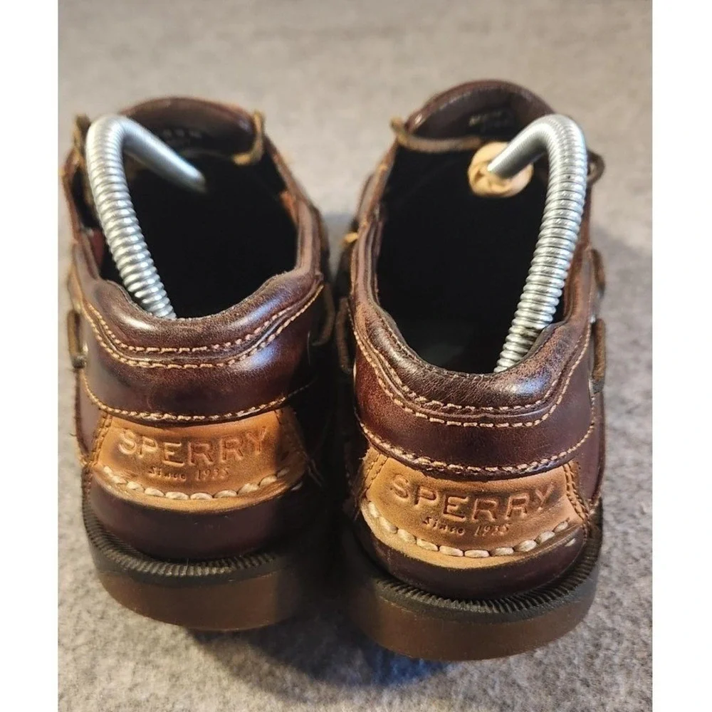 Sperry Top-Sider Shoes Mens Size 9 Brown Leather Boat Deck Non‎ Marking Casual